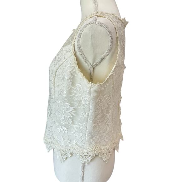 VTG SCOTT MCCLINTOCK Millennium 2000 Lace Top Size 12 Bridal - Picture 5 of 13